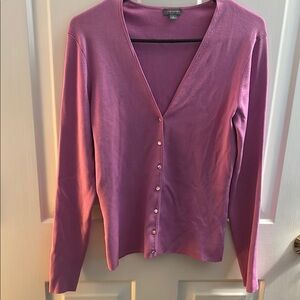 Ann Taylor Rich Pinkish/Purple Cardigan